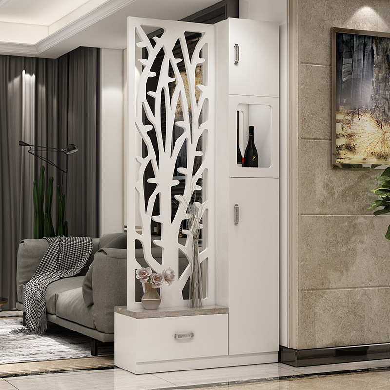 Modern minimalist small apartment entry porch screen cabinet living room double-sided partition cabinet foyer wine cabinet creative decorative cabinet