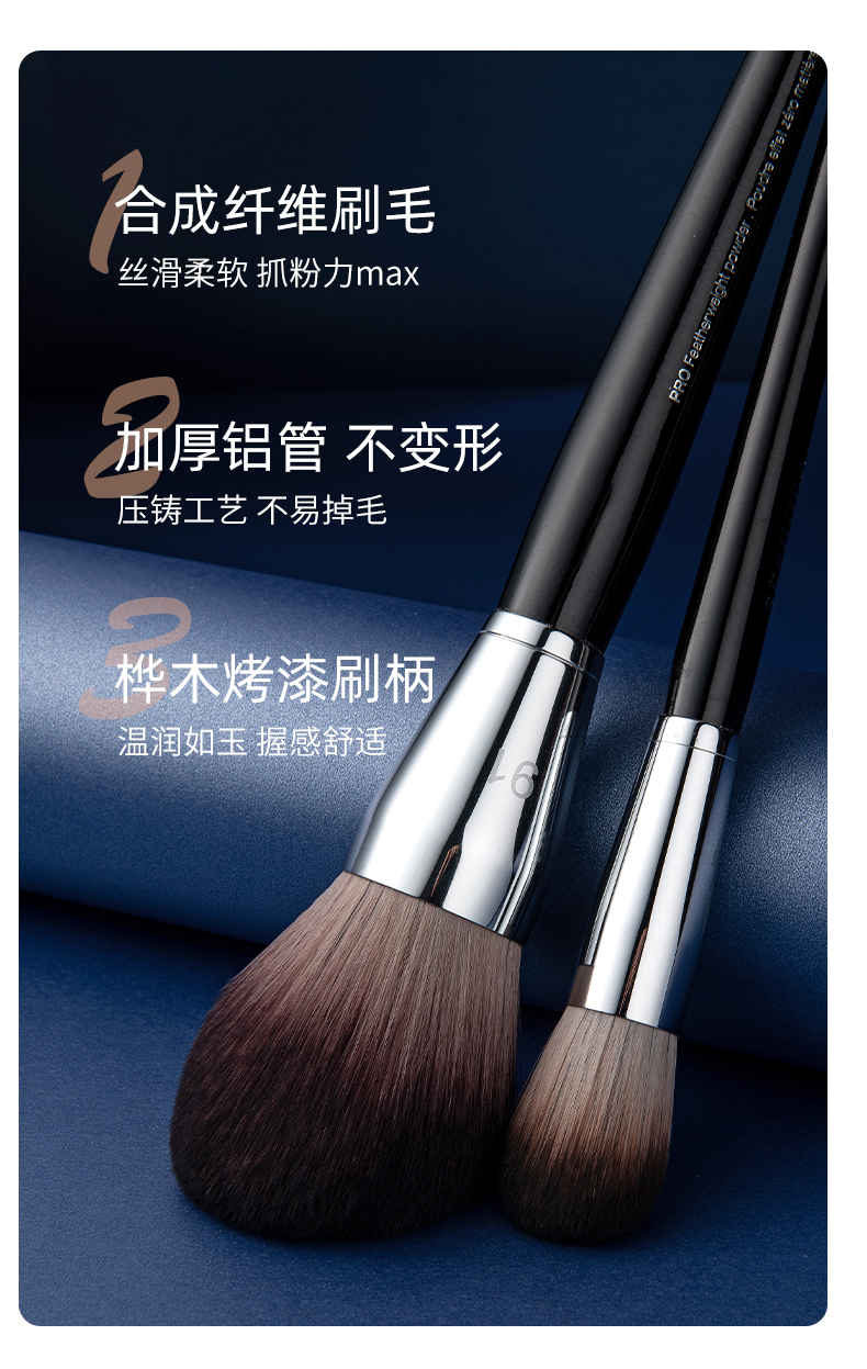 Reverse Time Blush Brush Loose Powder Cọ trang điểm có độ bóng cao Bộ trang điểm Làm đẹp Di động Loose Powder Dry Powder Large Soft Hair One Pack kẹp mi shu uemura