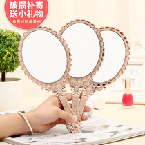 Handle handle with desktop makeup mirror Princess with a dresser and hands with female student dorm beauty salon