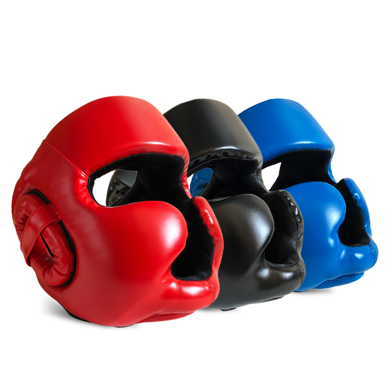 Adult Children's Face Shield Boxing Helmet Sanda Head Guard Monkey Face Fighting Taekwondo Head Protector Head Guard Head Cover Mouth Guard