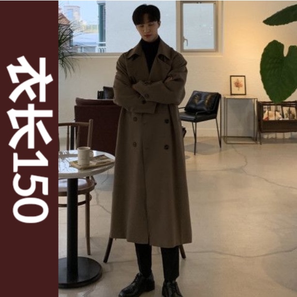 Spring and Autumn Korean Style Versatile Extra-Long Coat, Loose Casual Simple Solid Color Extra-Long Trench Coat, Plus Size