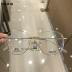 New Golden Marilyn Monroe nữ kim loại hộp lớn kính cận thị retro khung mặt lớn siêu nhẹ 9243 ánh sáng phẳng kính râm nam Kính khung
