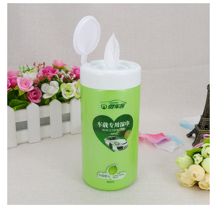 Automotive products vehicle wet towel car water cup car wet wipes for high-end cylinder wet towel box