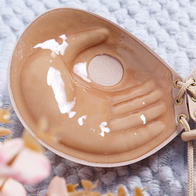 Incognito silicone chest paste on the big chest small chest gathered Buddha hand three-dimensional thickened invisible bra swimming rope milk paste