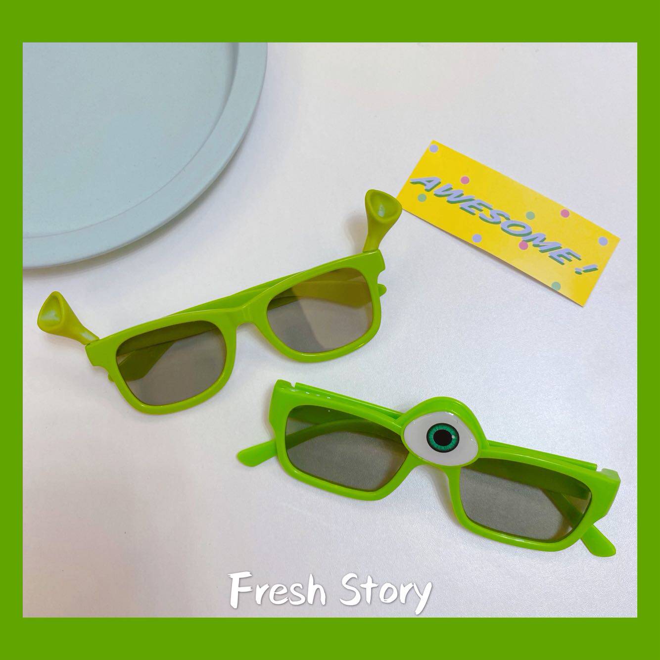 Japan Big Eyed Monster Shlek Cinema Special Children Cartoon Stereo 3D Glasses Adult Male And Female Couples