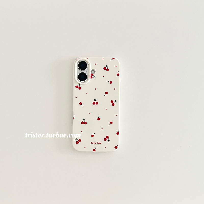 ins Sweet and Cute Little Cherry Iphone17 Case Suitable for Apple 16, Transparent 15Promax, Soft Case 14Pro, 13 ins Sweet and Cute Little Cherry Iphone17 Case Suitable for Apple 16, Transparent 15Promax, Soft Case 14Pro, 13