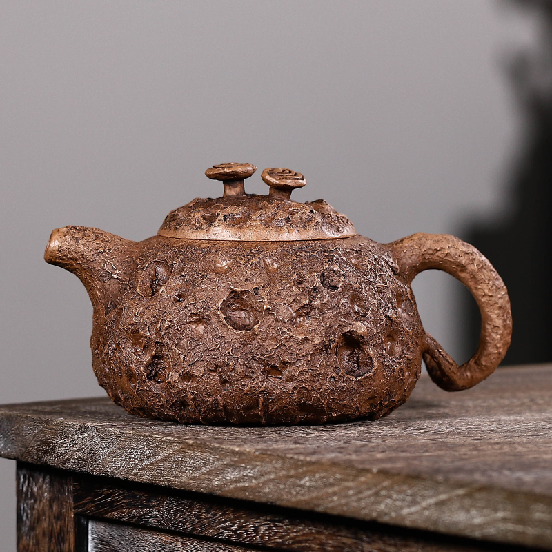 Ming-Qing Purple Sand Pot early reflux Purple Sand Old Teapot of All Artisanal Pei Shimin Raw Mineral Old Section Clay For Spring Pot-Taobao