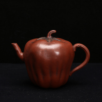 Taiwan Old Purple Clay Pot Chen Mingyuan Handmade Qing Dynasty one-hole Old Red Clay Green Pepper Pot