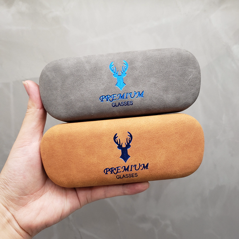 Glasses Case ins Unisex Anti-Pressure Simple Storage High-End Portable Retro Artistic Storage Eyewear Case for Nearsighted Girls