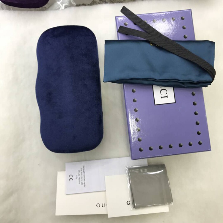 New Style Vintage Glasses Case Gu Little Bee Colorful Velvet Set Packaging Box, High-End Velvet Sunglasses Case