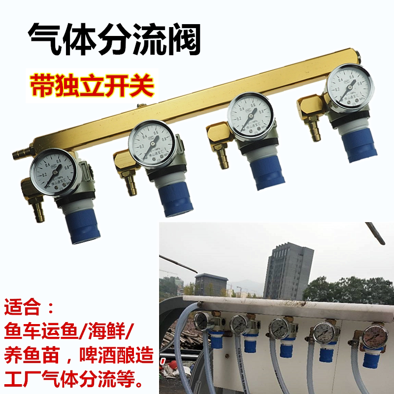 Fish Tank Seafood Oxygen Splitter Oxygen Tap Oxygen Meter Air Distribution Valve Pressure Regulating Gas Distribution Valve Fish Tank Seafood Oxygen Splitter Oxygen Tap Oxygen Meter Air Distribution Valve Pressure Regulating Gas Distribution Valve