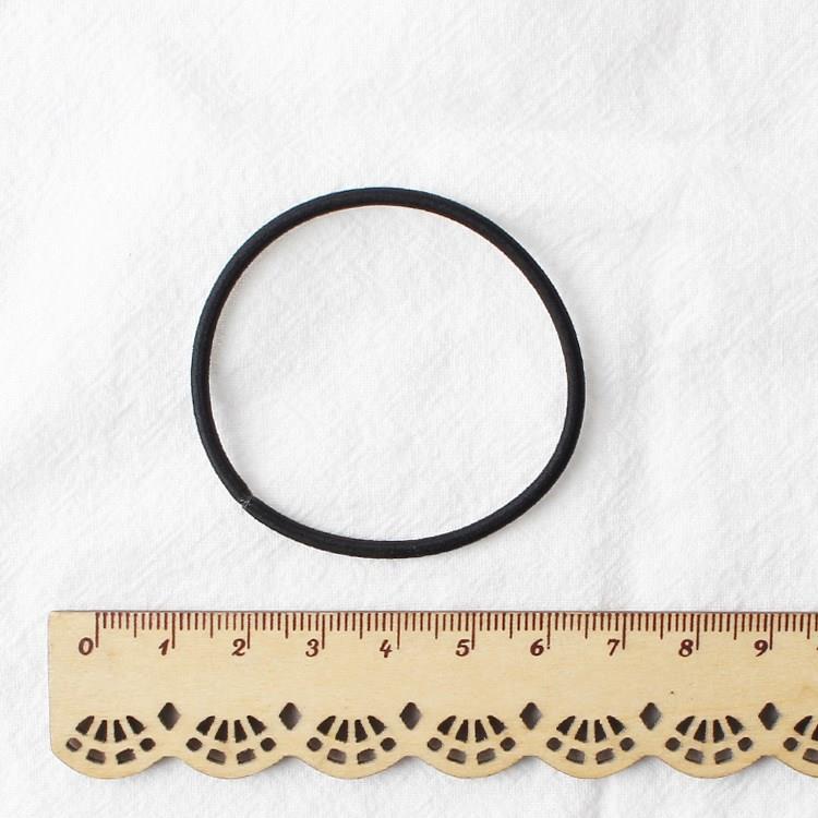 100 black base hair ring leather head rope tie hair rubber band hair rope fine rubber band hair ornament