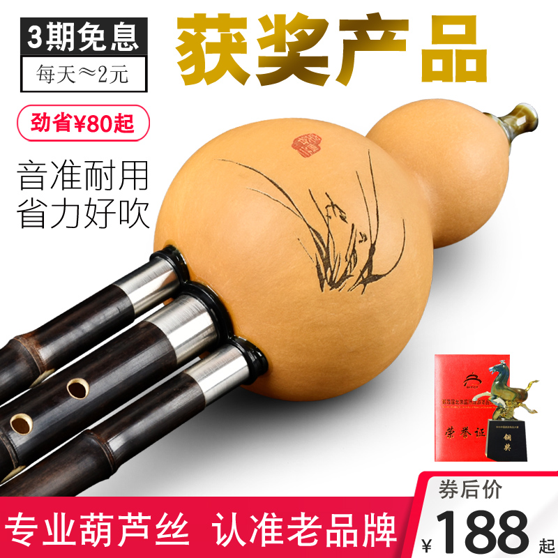 Yunnan Bigbao Gourd Silk Instrument Empty Valley Youlan C Tone Down BDGFAE Tune Beginner Adult Professional Playing Type