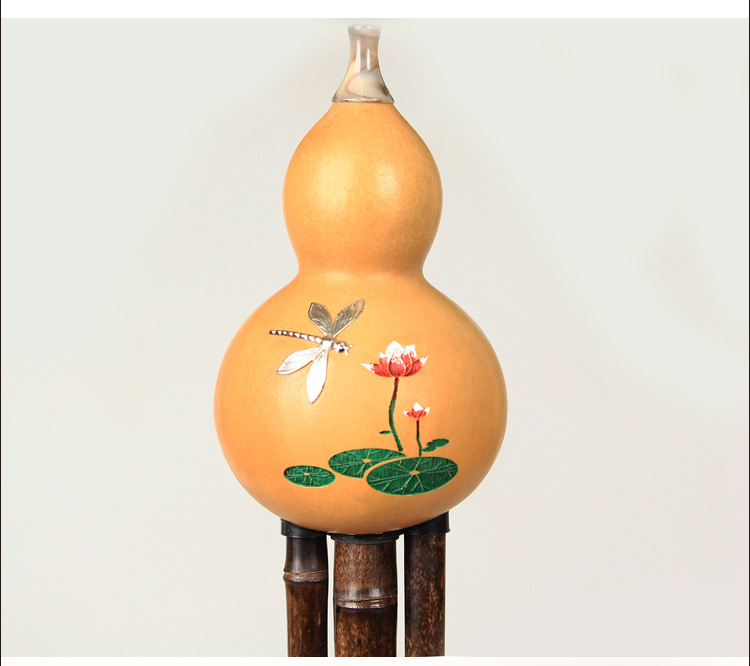 Vân Nam Bigebao cucurbit lụa 蜻蜓 蜻蜓 荷 调 调 b b DG nhỏ DF mới bắt đầu / chơi nhạc cụ chuyên nghiệp - Nhạc cụ dân tộc sáo dọc