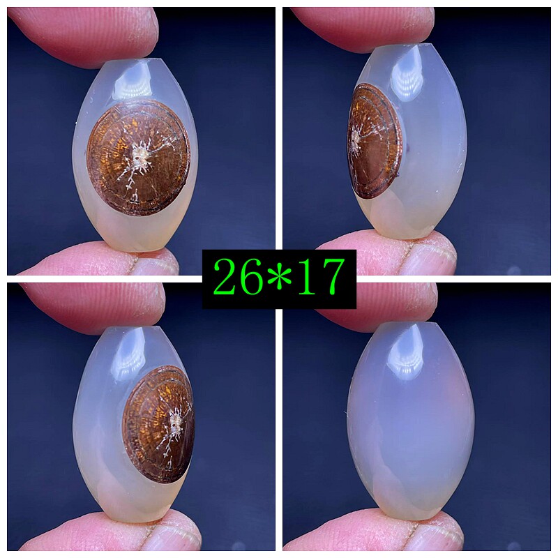 再公開/油潤包漿 縞瑪瑙玉髓天眼石 龍紋 薬師天珠 線天珠 二眼 羊眼 神灵目 再公開/油潤包漿 縞瑪瑙玉髓天眼石 龍紋 薬師天