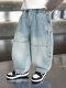 Boys' Jeans Spring and Autumn 2026 New Stylish Children's Spring Pants Loose Straight-Leg Cool Casual Pants for Toddlers