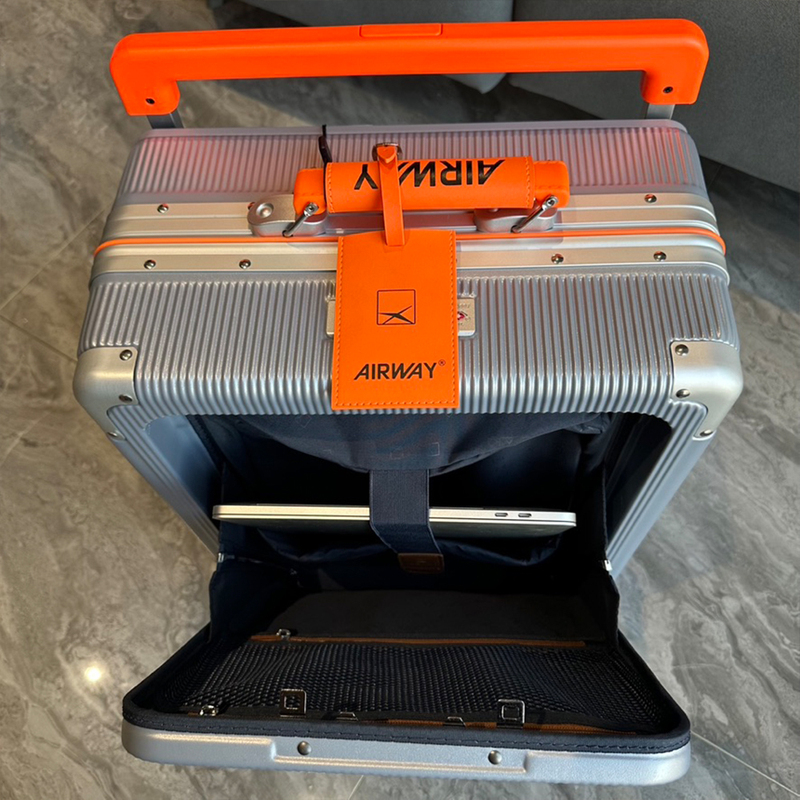 New Japanese Wide-Handle Suitcase with Front Opening 20inch Carry-On Luggage for Men and Women, Aluminum Frame Trolley Case, Pc Travel Suitcase New Japanese Wide-Handle Suitcase with Front Opening 20inch Carry-On Luggage for Men and Women, Aluminum Frame Trolley Case, Pc Travel Suitcase