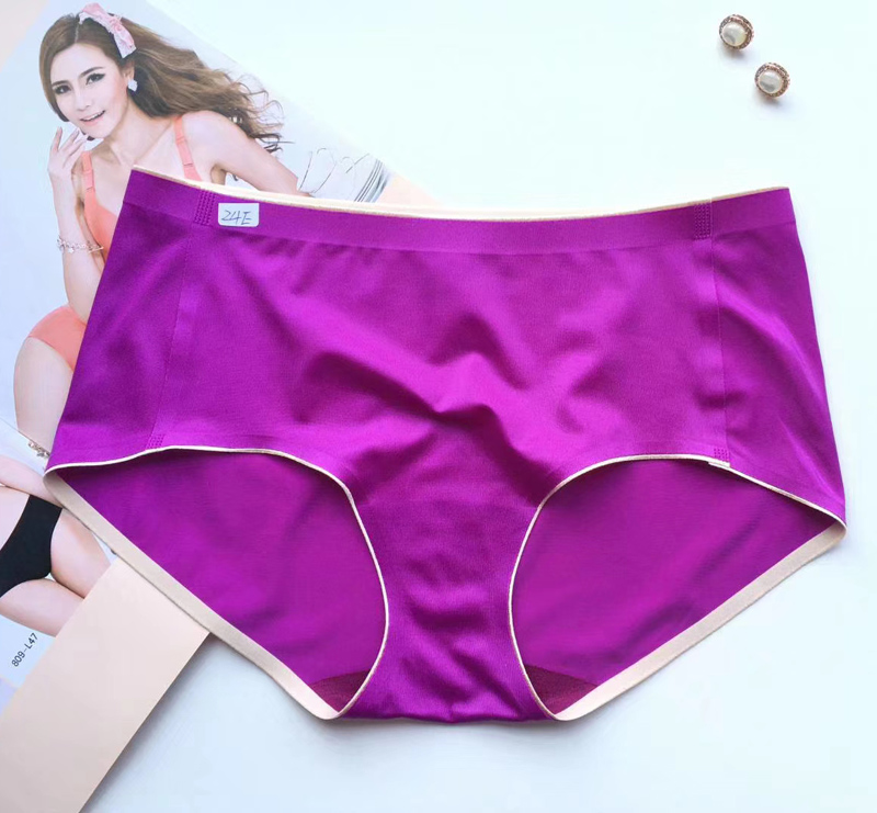 Quần lót womens mới lụa băng satin bóng túi không đánh dấu hông một xuất khẩu bông lớn-code thoải mái.