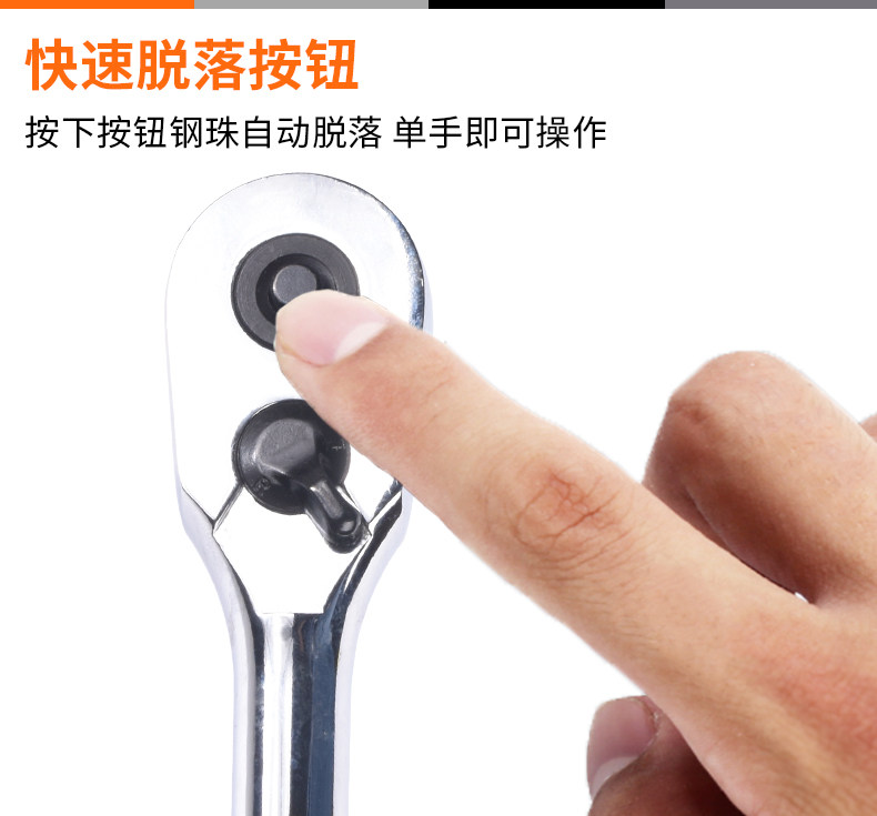 Гаечный ключ 史丹利套筒扳手单个棘轮快速汽修套头扳子汽车维修专业工具正反转 STANLEY