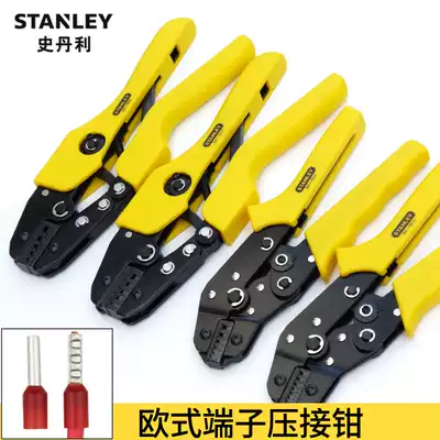 Stanley European terminal crimping pliers imported tube type needle crimping pliers precision cold pressing pliers 0 25-6