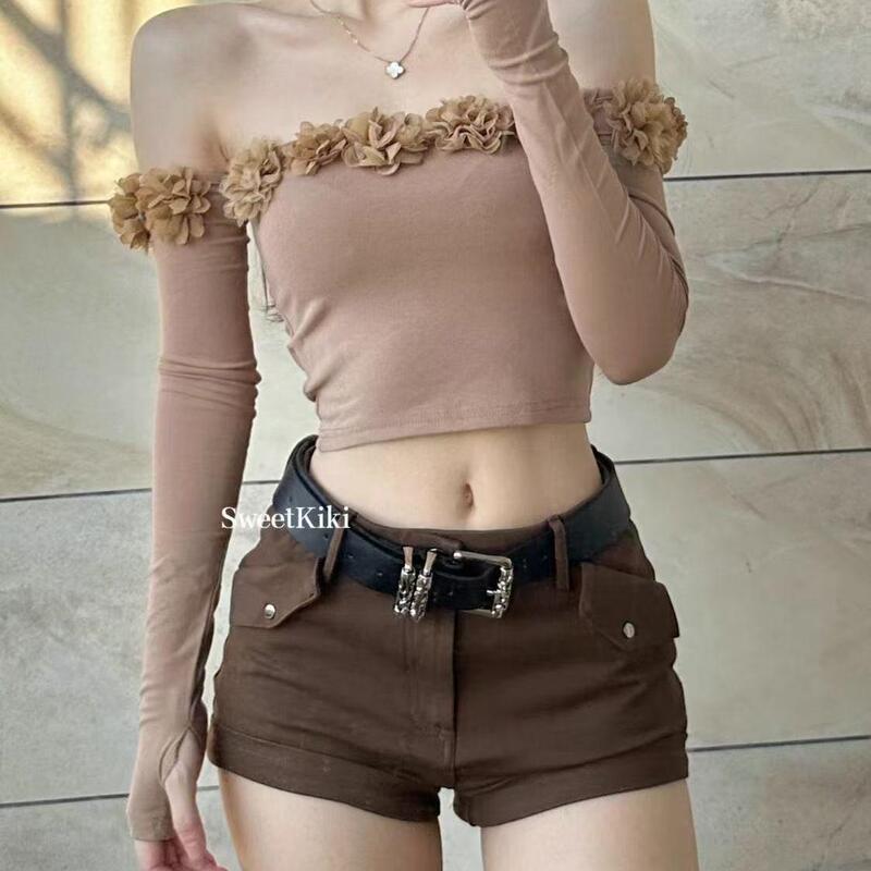 American Style Spicy Girl High-Waisted Slimming Cargo Shorts for Women, Spring and Autumn 2026 New Retro Commuter Hip-Hugging Casual Pants Bootcut Pants American Style Spicy Girl High-Waisted Slimming Cargo Shorts for Women, Spring and Autumn 2026 New Retro Commuter Hip-Hugging Casual Pants Bootcut Pants
