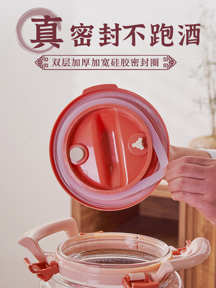 Glass Wine Bottle Container for Bayberry and Green Plum Special Fruit Wine, Empty Bottle, 10kg Sealed Jars, 10 Brewing Jars, Food Grade