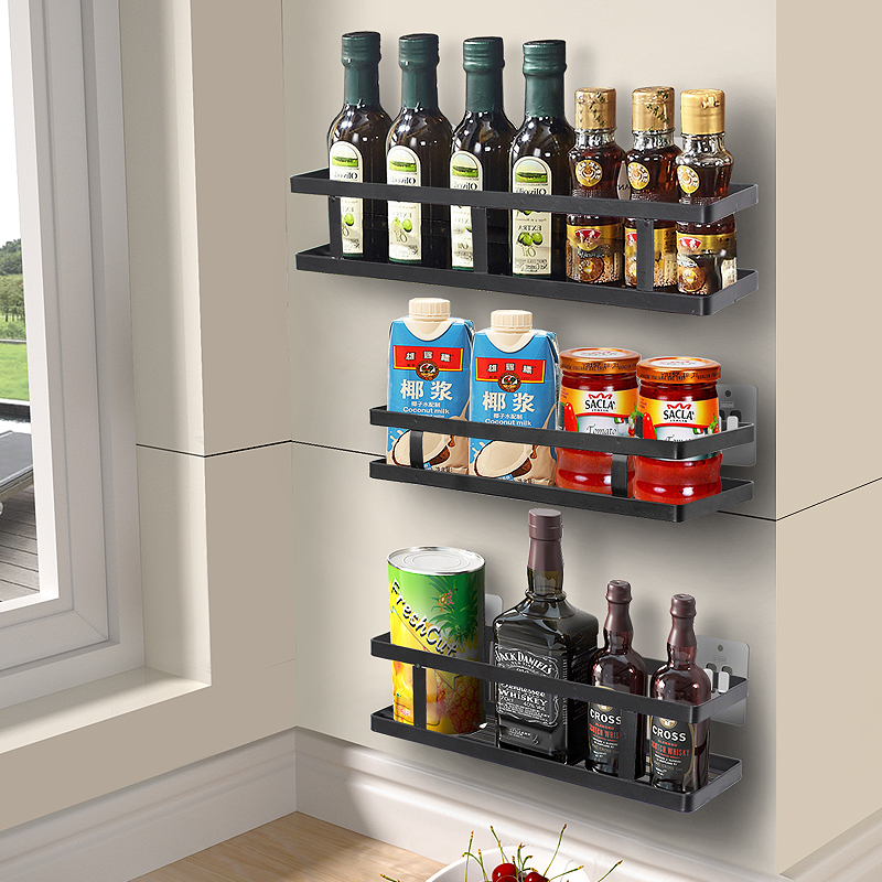 Fung-free punch-free seasonings Seasonings Bath items Contained Kitchenette racks Makeup Room Balcony Wall-mounted Racks