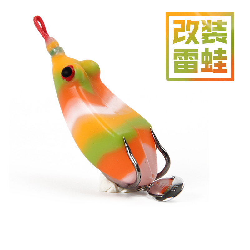 Sky Pig Row Empty Modified Thunder Frog Retrofit Bright Sheet Frog Far Throw Freshwater Black Fish Lipper Lujah Bait Bionic Frog Fake Bait