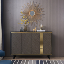 American light luxury entrance cabinet Living room door partition cabinet Hong Kong-style dining side cabinet Post-modern simple storage shoe cabinet bucket cabinet