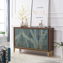 American light luxury entrance cabinet Home partition cabinet Simple decoration cabinet New Chinese shoe cabinet Storage dining side door hall cabinet