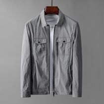 20 Summer new ultra-thin breathable anti-conqueror mens fashion lightness comfort minimalist Casual Turnover Jacket Jacket