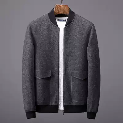 High-end quality 48 anti-shrink wool jacket men Business slim thickened cotton warm woolen jacket men