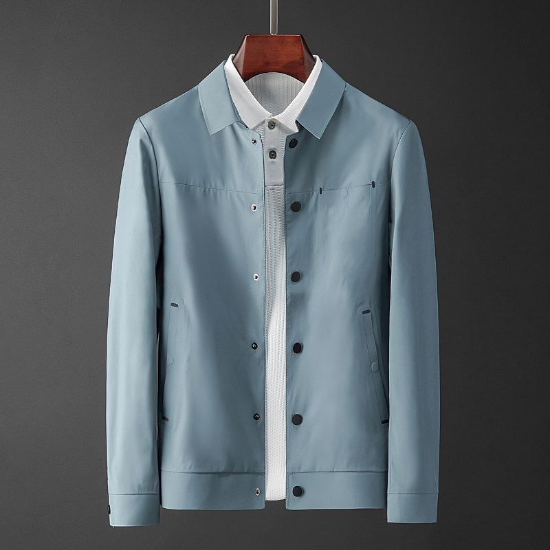 Classic good quality ~ good looking autumn and winter new pressure rubber turning jacket for men handsome and stylish and stylish and casual jacket