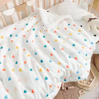 Soft cotton gauze Doudou blanket Pure cotton baby quilt Spring and autumn children's blanket Kindergarten cover quilt Newborn blanket small quilt