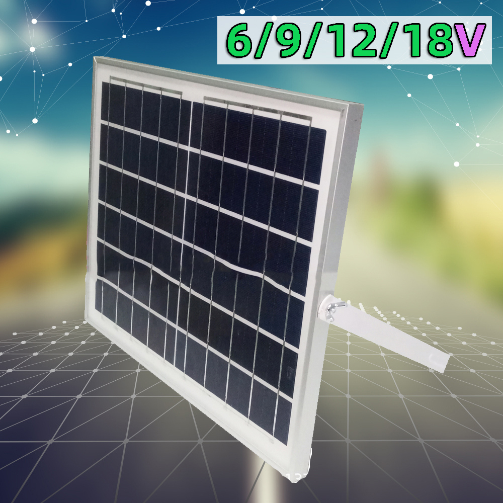 Solar panel 6v Photovoltaic battery 9v Street light charging battery 12v18v Home Small 8-50w outdoor waterproof