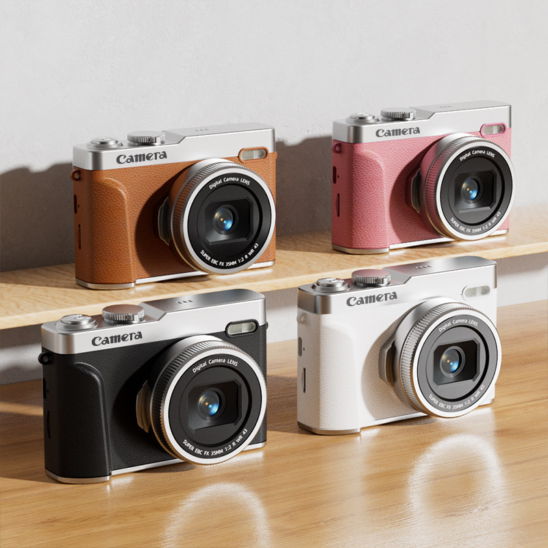 High-Definition Pixel Ccd Digital Camera with Dual Cameras for Selfies, Travel, Student Campus, Retro Portable Card Camera