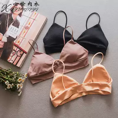 Sling small vest girl triangle cup sling underwear shoulder strap chest pad Chest bandeau beauty back underwear without steel ring small chest