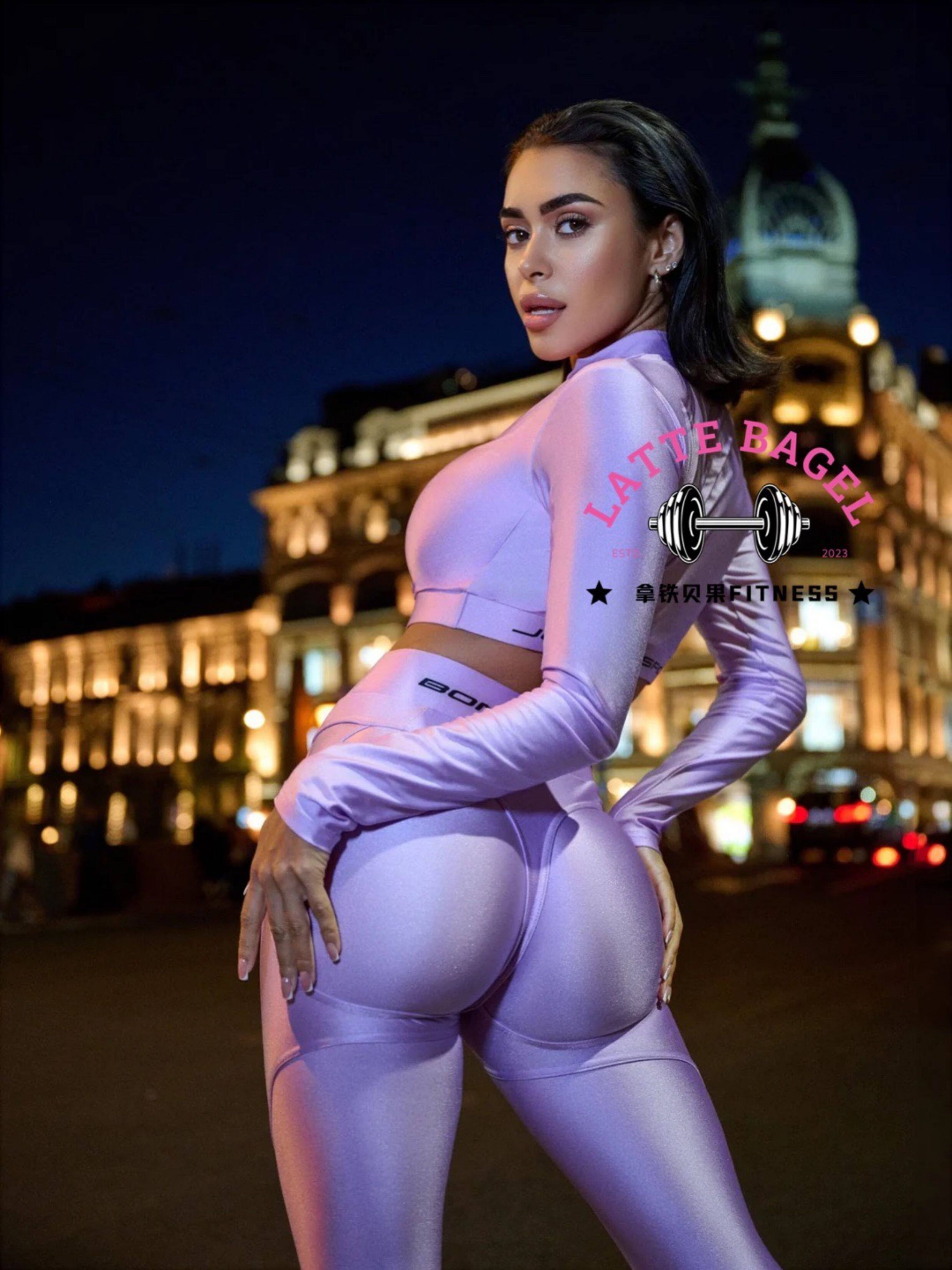 Боди/брюки bonafide俄罗斯高腰性感健身运动长裤extra sex push up