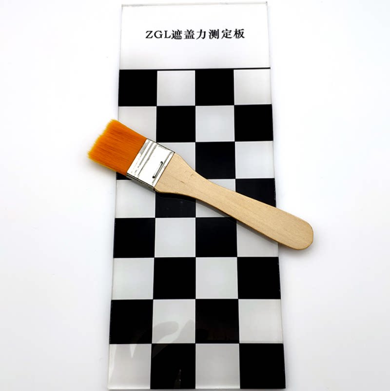 Determination of black-and-white lattice plate black-and-white lattice plate black-and-white plate glass plate paint covering force