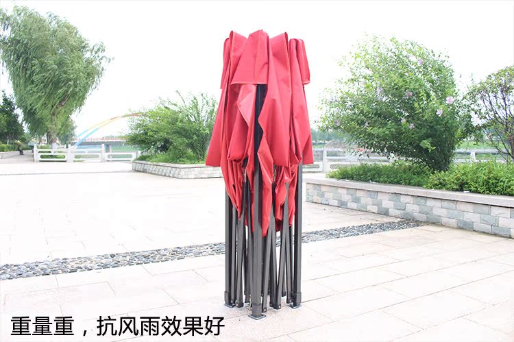 Lều quảng cáo ngoài trời gian hàng 3 × 3 in bốn chân lớn gấp ô tán mái hiên có thể thu vào mái hiên - Lều / mái hiên / phụ kiện lều leu cam trai
