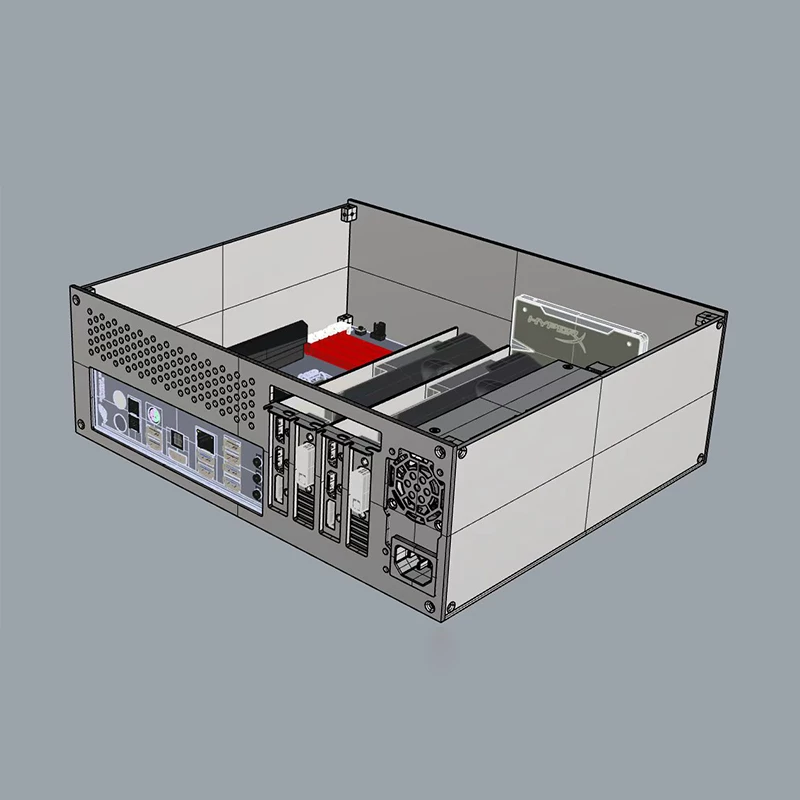[Небольшой запас] BUG-C1 полутросилная средняя высота графика M-ATX компактный корпус ITX малый корпус алюминиевый сплав