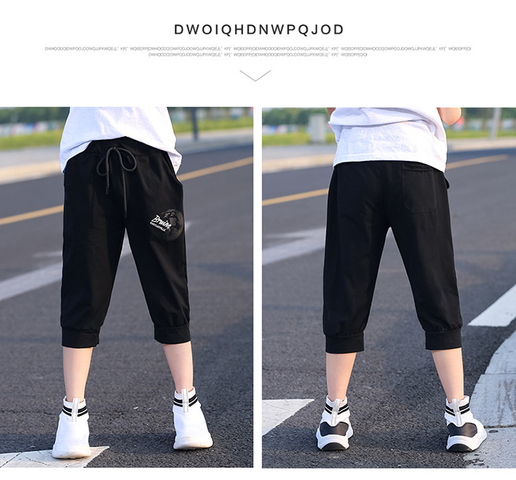 Cotton Boy Quần short Quần âu Chàng trai mỏng Chàng trai Trẻ em Trẻ em Lớn Boy Mùa hè Quần cắt Quần thể thao - Quần quần áo trẻ em hàn quốc