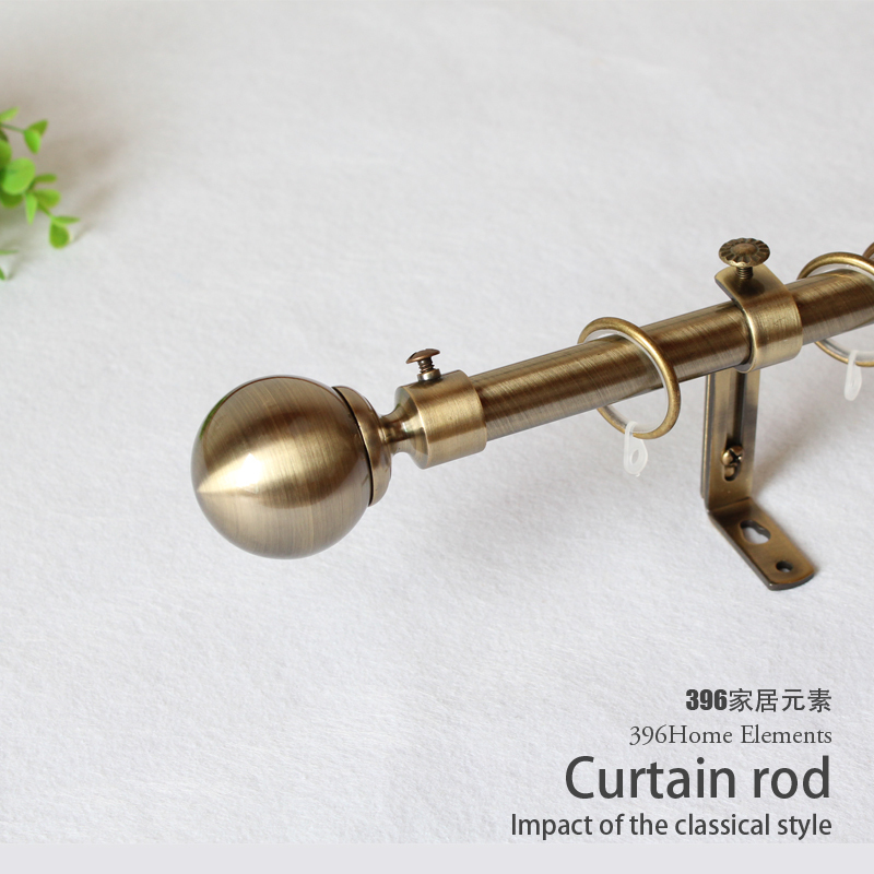 396 Home Elements*19MM Green Ancient Iron Curtain Rod Nordic Roman Rod Track Single Double Rod Promotion