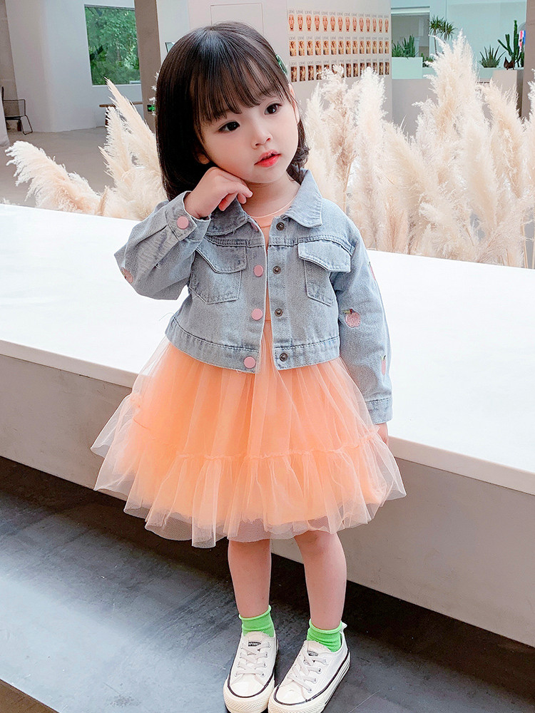 next jazz girls suit girls baby skirt Han edition spring dress 2021 new child two pieces set