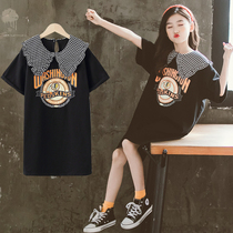 next jazz girl girl one-piece dress summer 2021 new summer dress Korean version online red ocean girl princess dress