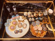 (Millionaire Bean) Vintage Earrings American Enamel Retro Ancient With Ornaments Ear Clip European (8)