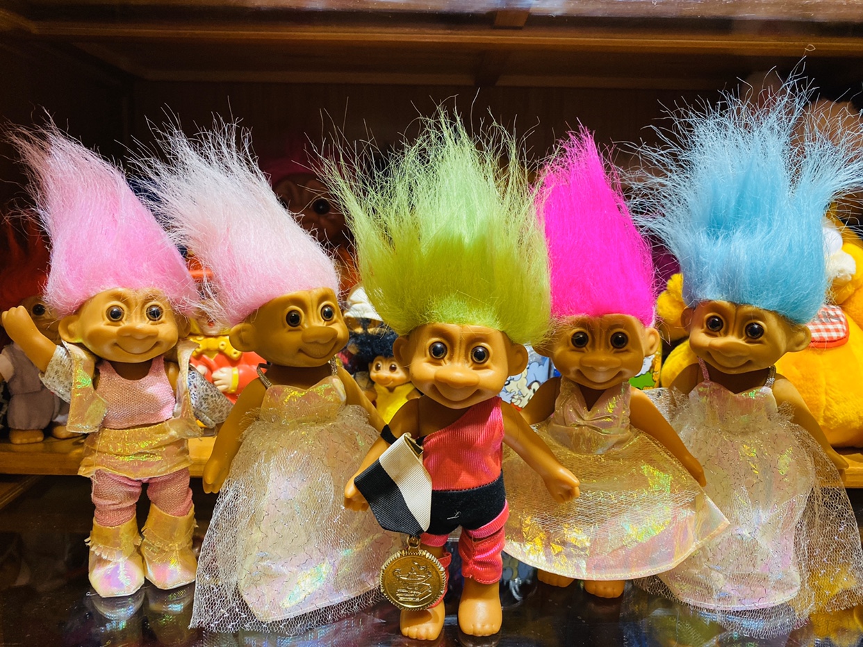 (Rich Man Bean) troll doll trolldoll long legs antique doll collection out of print vintage vintage