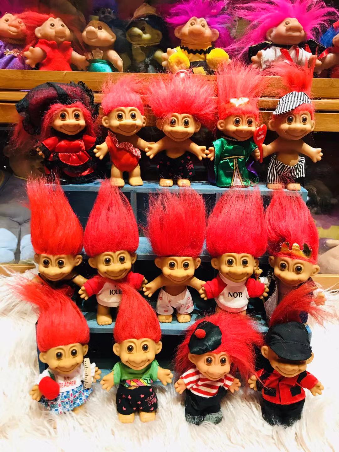 (Millionaire Bean) Giant Magic Doll Troll Dolls Extinct Collection Ugly long hair standard face (4)