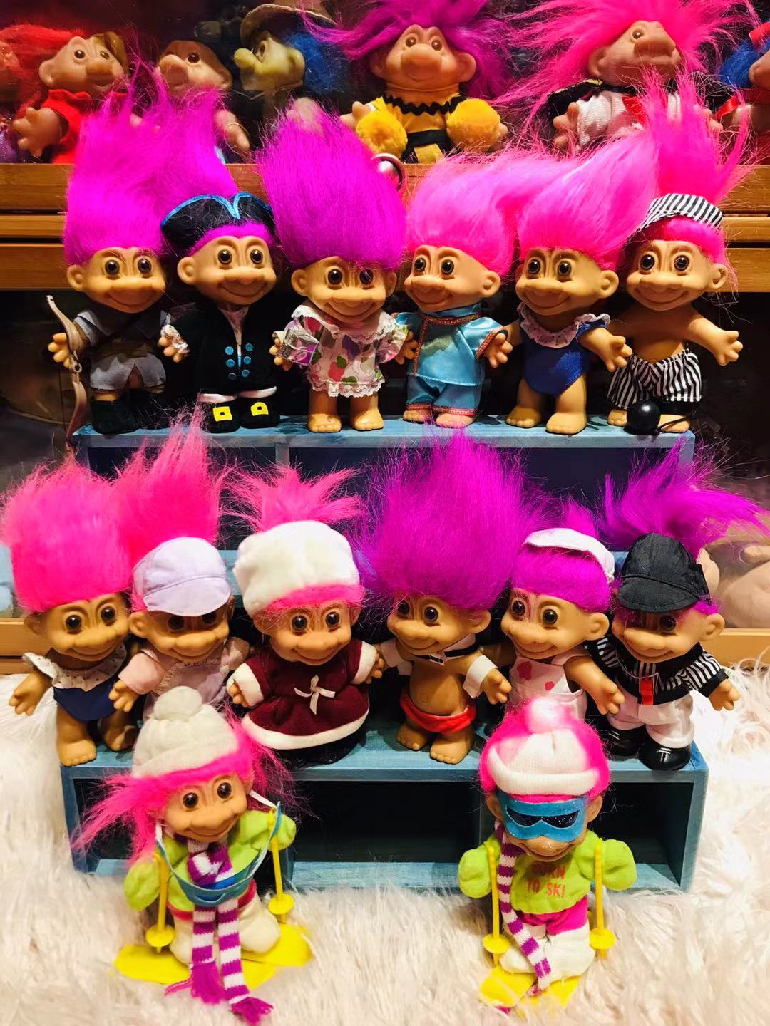 (Sweet bean)Troll dolls russ antique doll collection (1) ugly doll