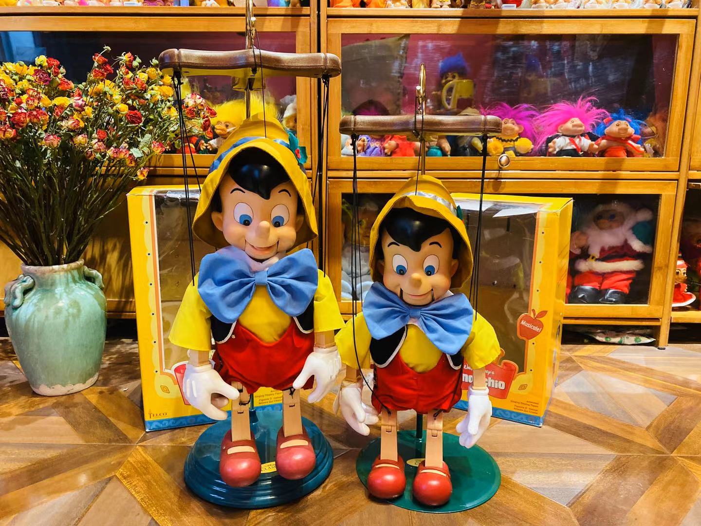 (Rich Man Bean) Pinocchio Pinocchio Puppet Brand New Toy Singing and Dancing Out of Print Lifting Line